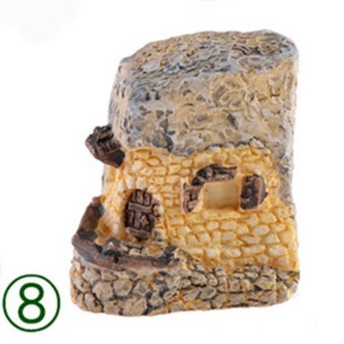 Mini Resin Cottages Miniature Village Houses Landscaping - Image 1