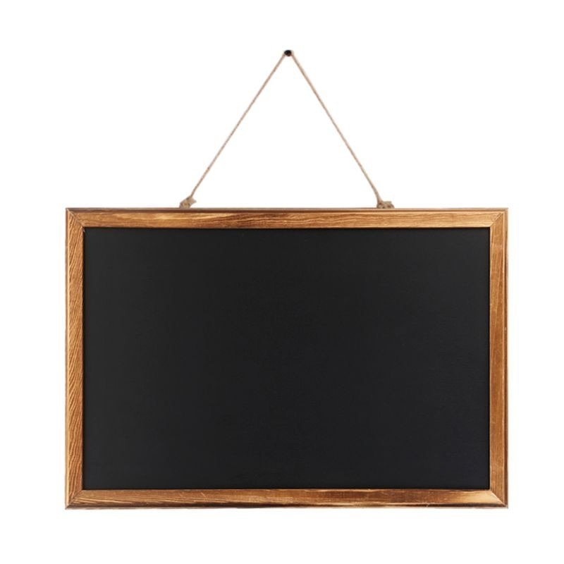 Rectangle-Hanging-Wooden-Message-Blackboard-Chalkboard-Wordpad-Sign-Kids-Black-Board-3-20210310-044019.jpg Hanging Wooden Blackboard - Image 1